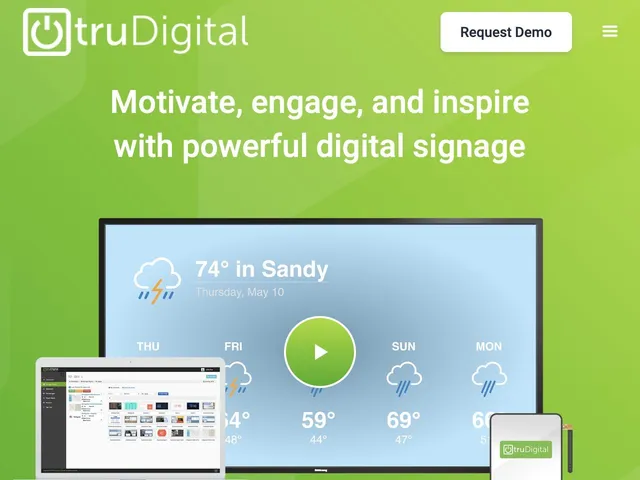 truDigital Signage Screenshot