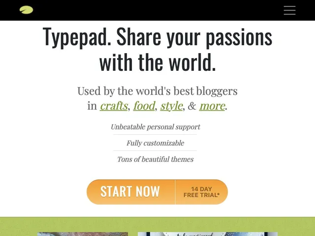 TypePad Screenshot