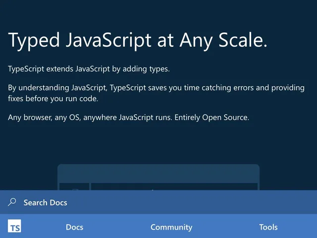 Microsoft TypeScript Screenshot