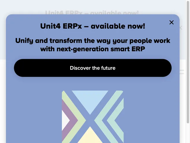 Unit4 ERP Screenshot