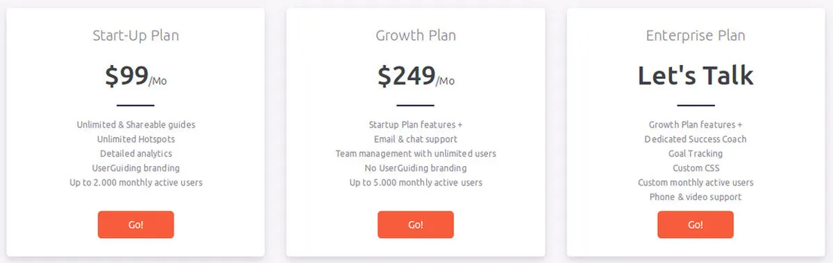 UserGuiding Pricing Plan