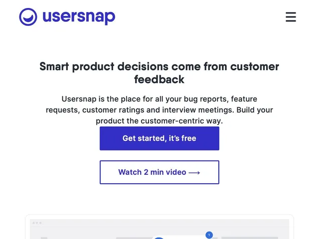Usersnap Screenshot