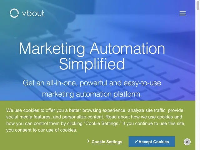 Vbout Marketing Automation Platform Screenshot