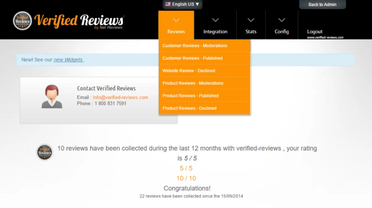 Verified Reviews Features