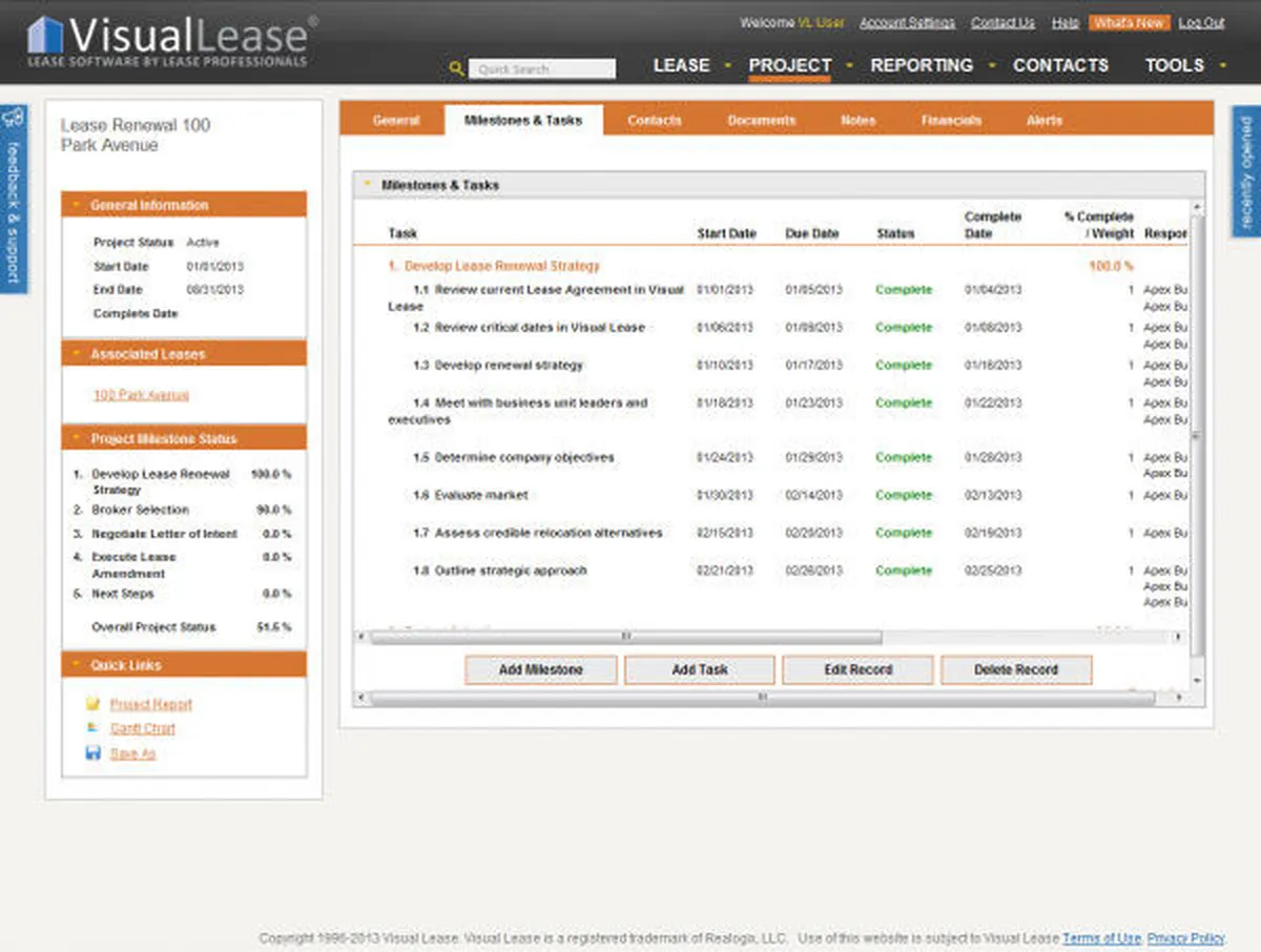 Visual Lease Features