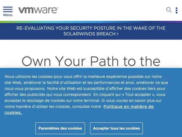 VMware Virtual Desktop Infrastructure Screenshot