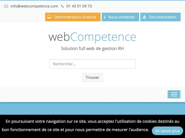 WebCompetence Screenshot