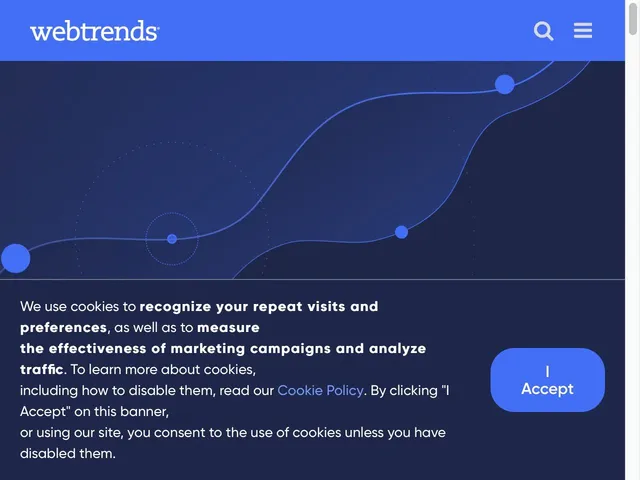Webtrends Analytics Screenshot