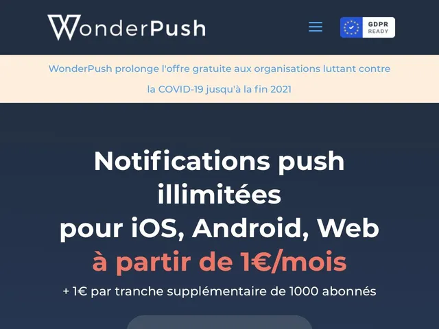 Wonderpush Screenshot