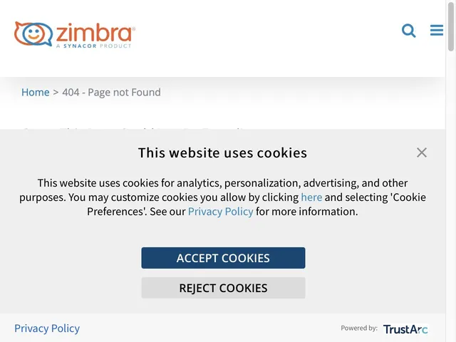Zimbra Collaboration Suite Screenshot