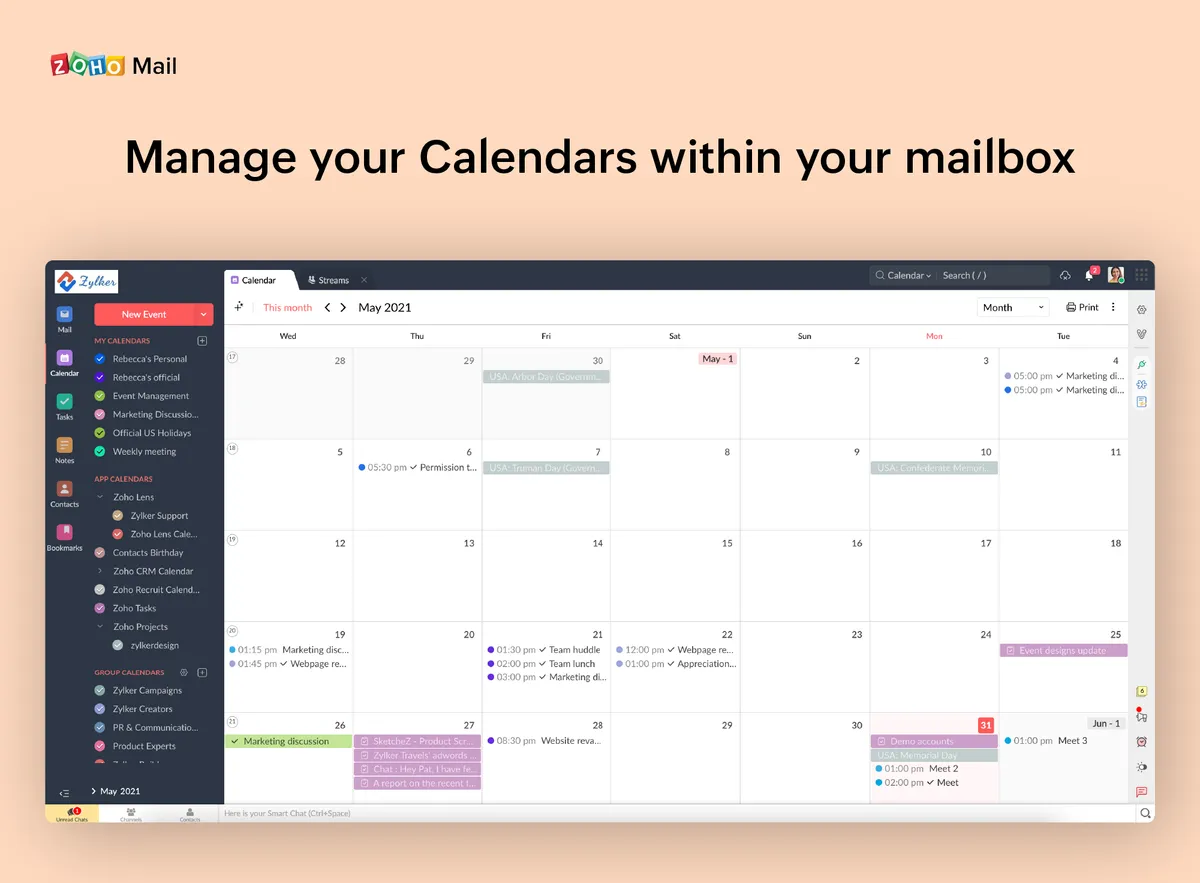 Zoho Mail Features