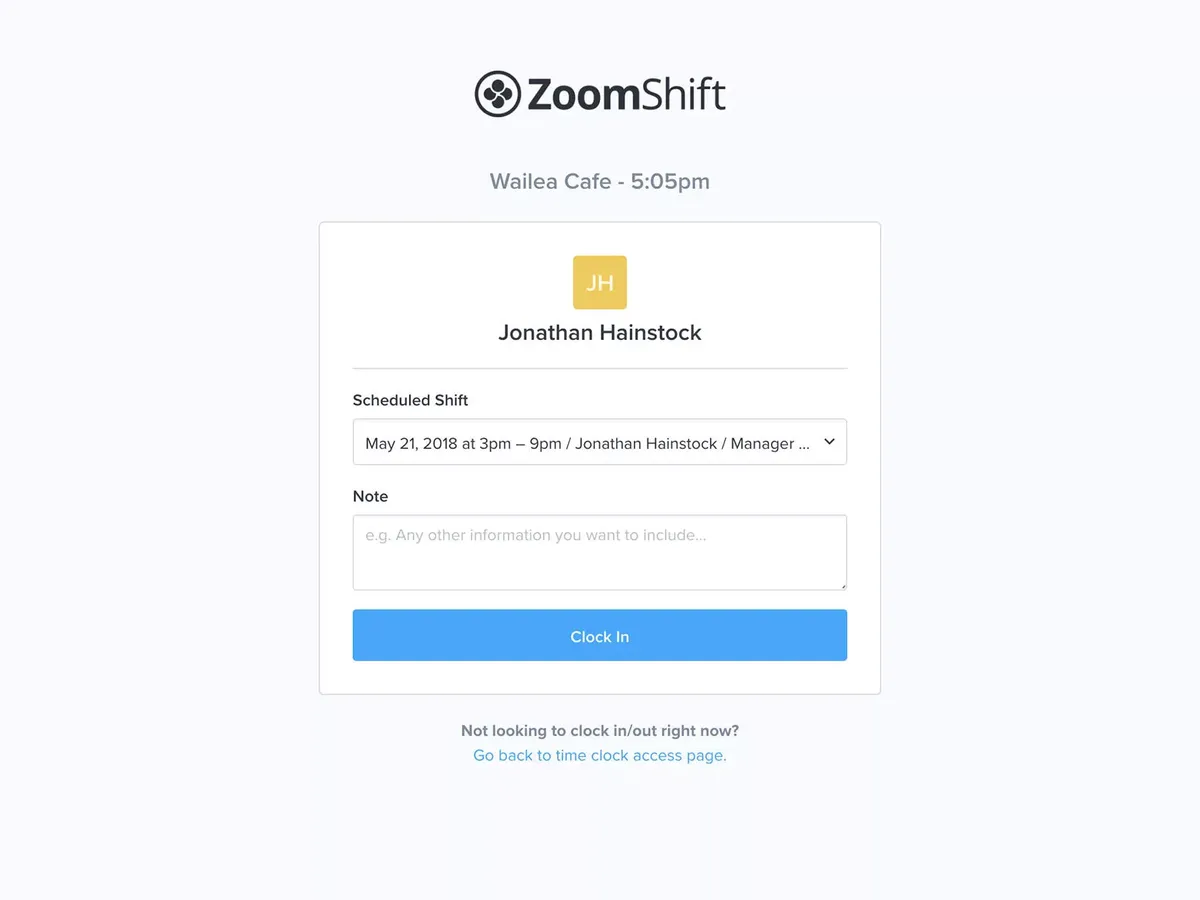 ZoomShift Features